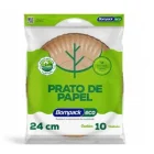 PRATO DESCARTAVEL PAPEL 24 CM ECO COM 10 UNIDADES
