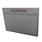 Quadro Agenda Mensal 60 x 90 Moldura de Alumínio
