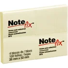 Bloco Recado Notefix 38 x 51 Amarelo C/04 Bl. 100 Fls. 3M