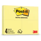 Recado Post It 653 38 x 50 C/4 x100 Fls. Amarelo 3M.