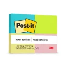 Recado Post It 653 Colorido 38 x 50 C/04 x100 Folhas (Vd/Rs/Am/Az) 3M.