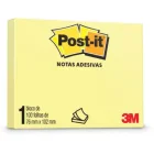 Recado Post It 657 76 x 102 Amarelo 100 Fls. 3M