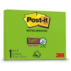 Recado Post It 657 76 x 102 Verde 90 Folhas 3M.
