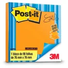 Recado Post It Pop Up Refil Laranja 76 x 76 90 Folhas 3M.