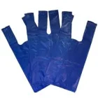 Sacolas Plasticas Alca Camiseta 32X40Cm ( Cento ) Azul