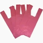 Sacolas Plasticas Alca Camiseta 32X40Cm ( Cento ) Rosa