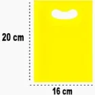 Sacolas Plasticas Presente 16X20Cm 0,15 ( 50 Unid ) Amarela
