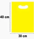 Sacolas Plasticas Presente 30X40Cm 0,15 ( 25 Unid ) Amarelo