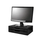 Suporte Para Monitor com organizador 2 Gavetas Preto Souza