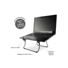 Suporte P/ Notebook Metal Preto Reliza