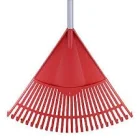 Vassoura Plastica P/ Jardim C/ 22 Dentes