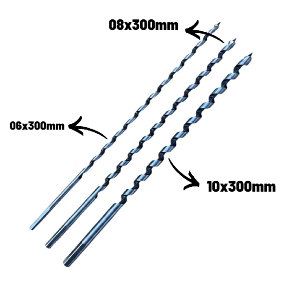 Broca Mourao Jogo 3Pçs 06,08 e 10X315Mm