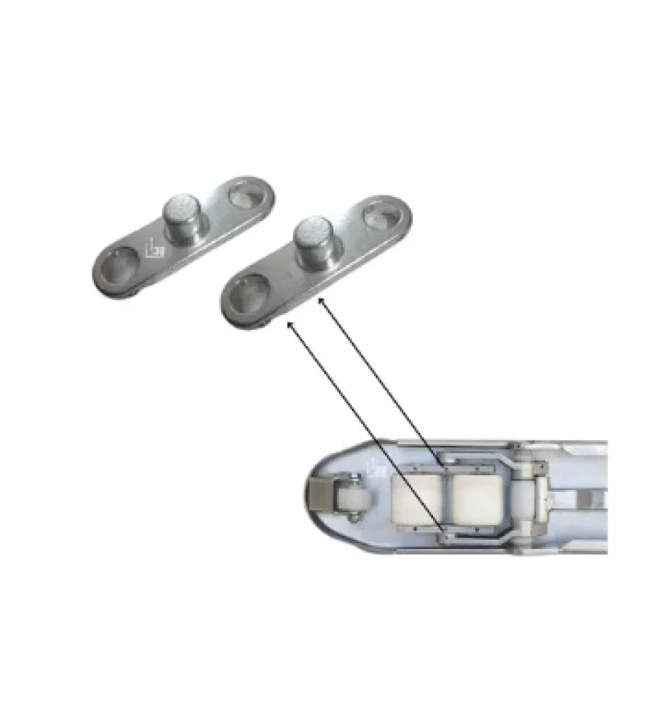 Chapa Jumelo Tandem Suport Roda Paleteira