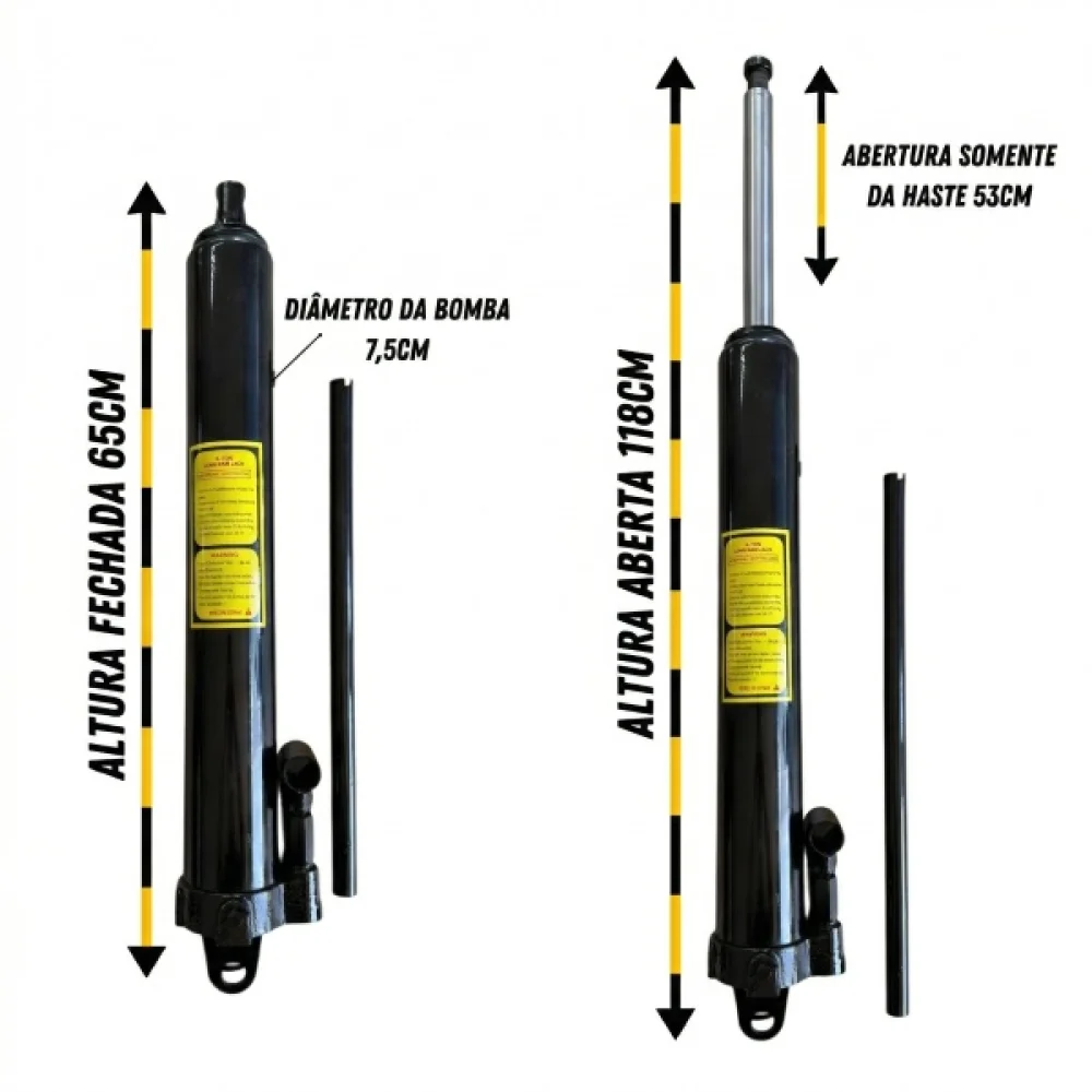 Conjunto Cilindro Hidraulico Girafa Tnt 01 e 02T