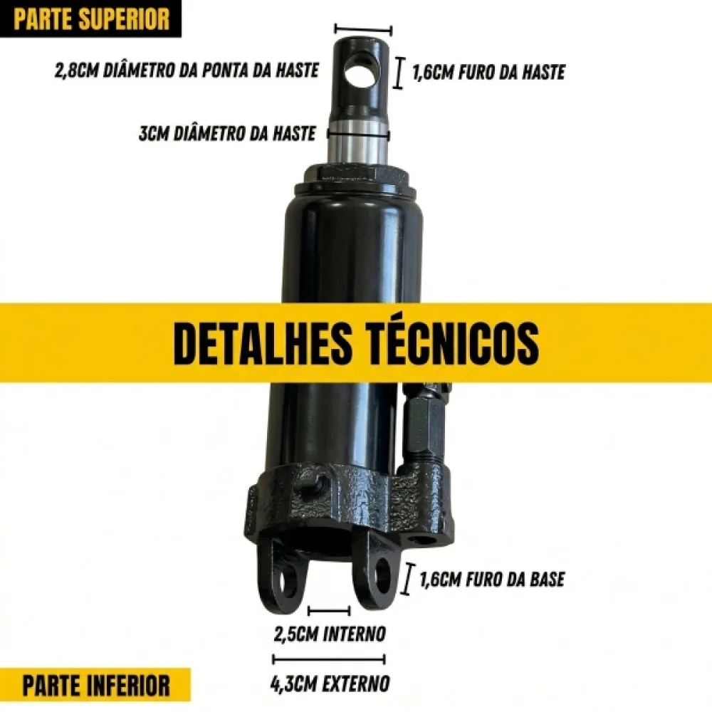 Conjunto Cilindro Hidraulico Girafa Tnt 01 e 02T