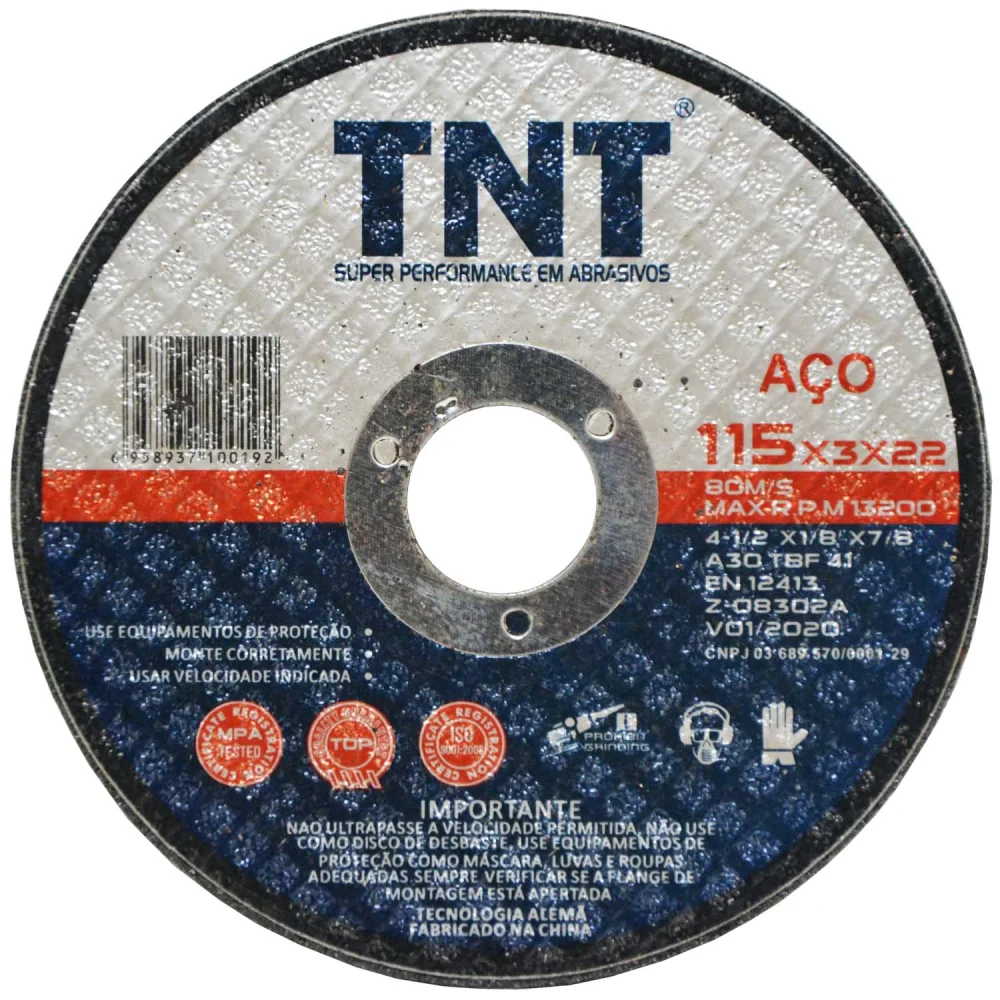 Disco Corte Tnt 04.1/2" 115X3X22.2