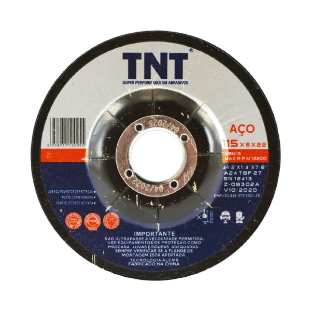 Disco Desbaste Tnt 115 X 6,0 X 22,0 4,5