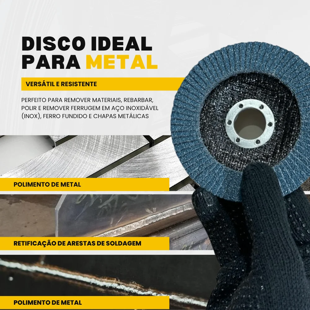 Disco Lixa Flap Green 4.1/2 Grão 80 Tnt