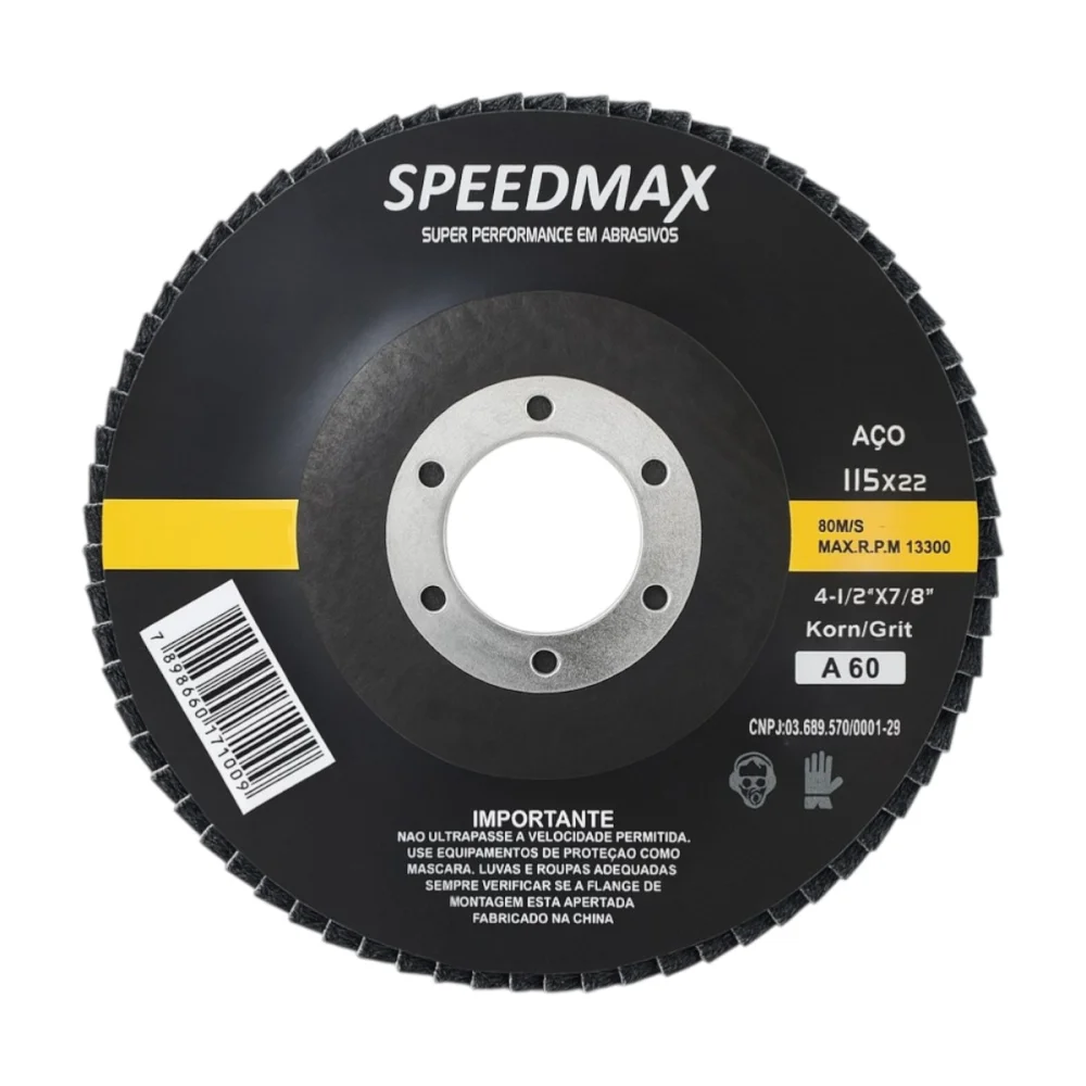 Disco Lixa Flap Speedmax 4.1/2 Grão 60