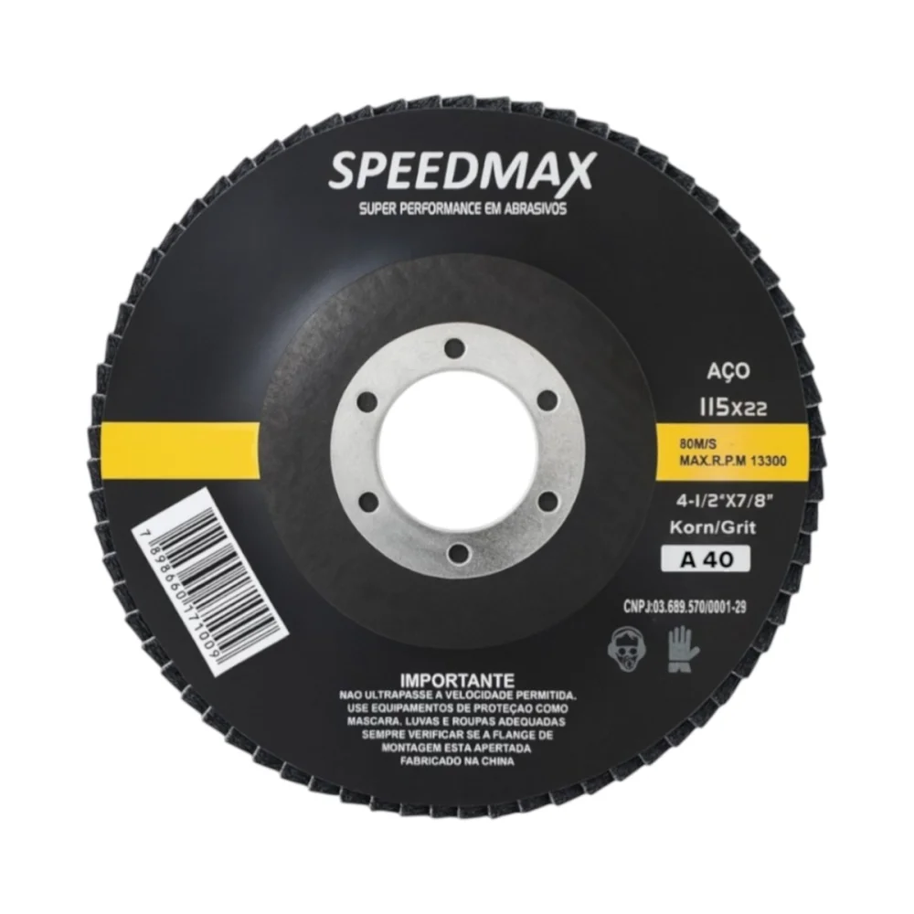 Disco Lixa Flap Speedmax 4.1/2 Grão 40