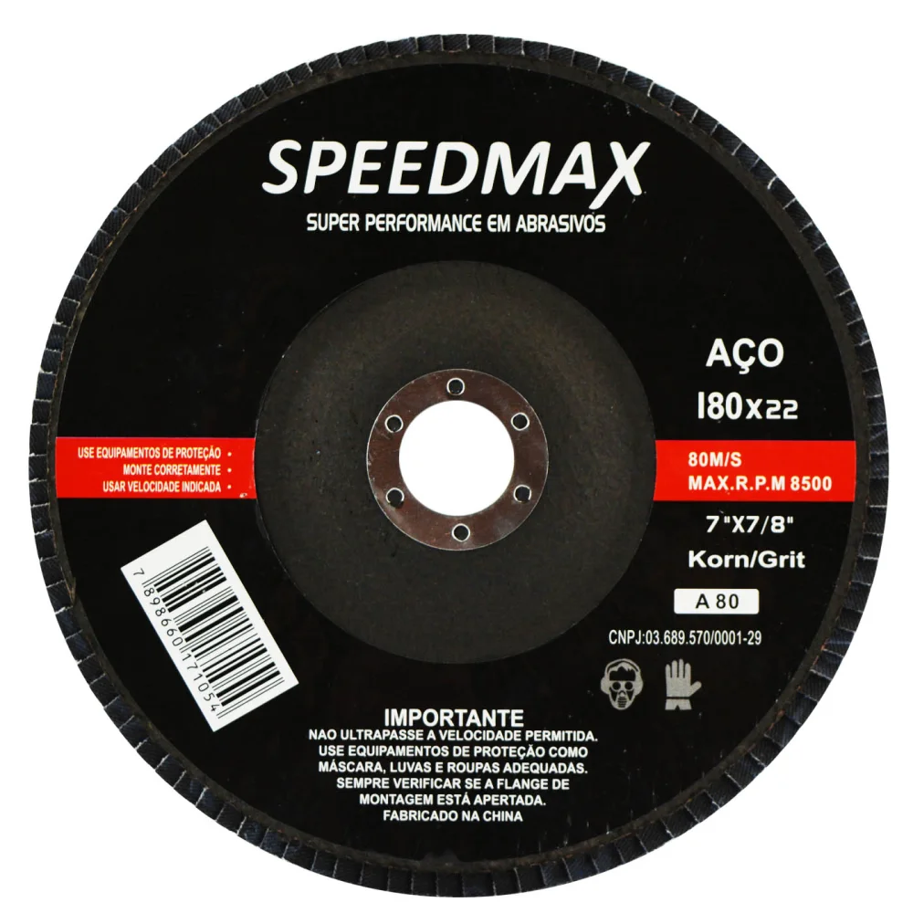 Disco Lixa Flap Speedmax 7" Gr080