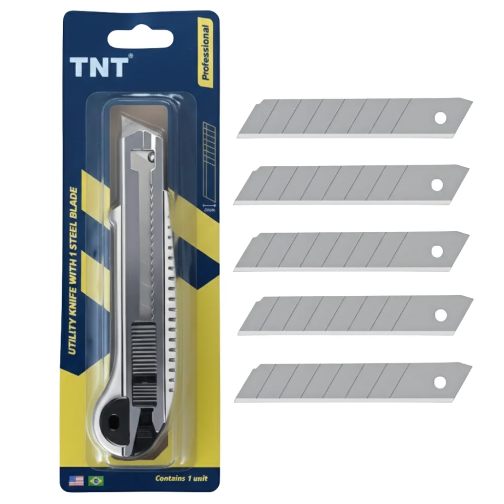 Estilete 18 MM Profissional Tnt Pvc Aluminizado