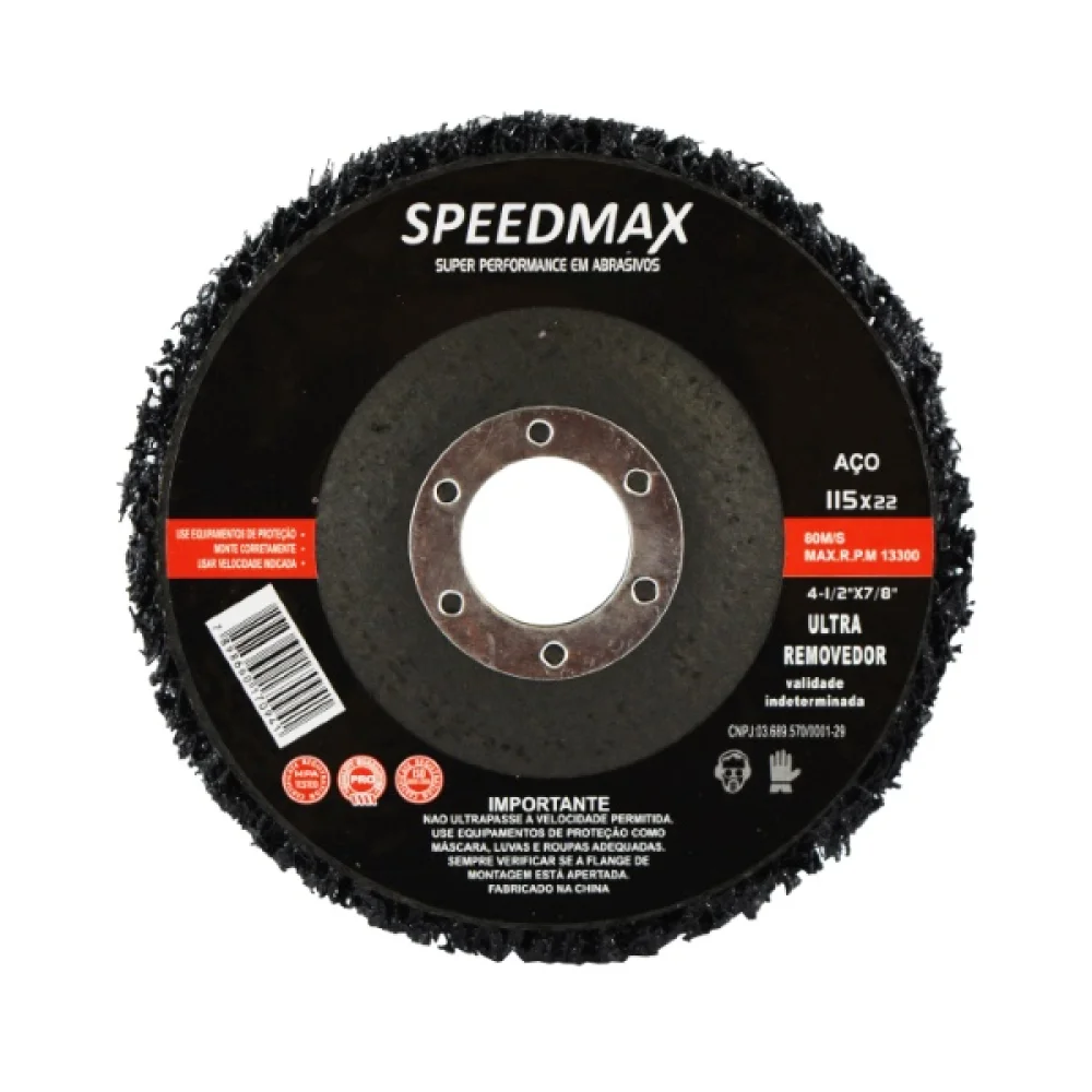 Flap Strip Disc Removedor 4.1/2 Nylon Preto Speedm