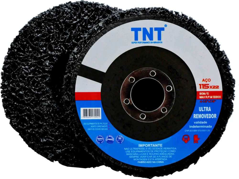 Flap Strip Disc Removedor 4.1/2 Nylon Preto Tnt