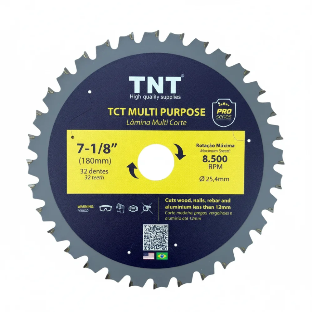 Lâmina Circular Multicorte 180 X 20 X 32 Dentes