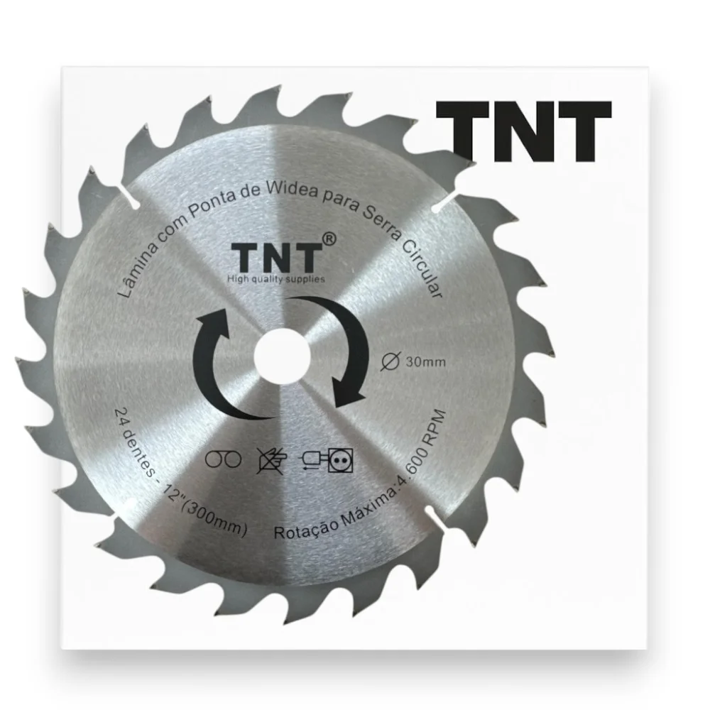 Lâmina Serra Circular Madeira Tnt 300X30X24 Dentes (12")