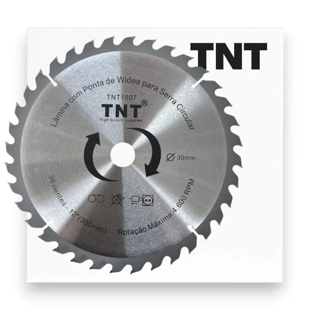 Lâmina Serra Circular Madeira Tnt 300X30X36 Dentes (12")