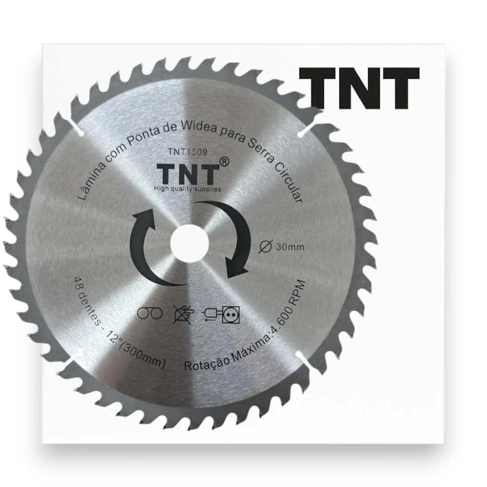 Lâmina Serra Circular Madeira Tnt 300X30X48 Dentes (12")