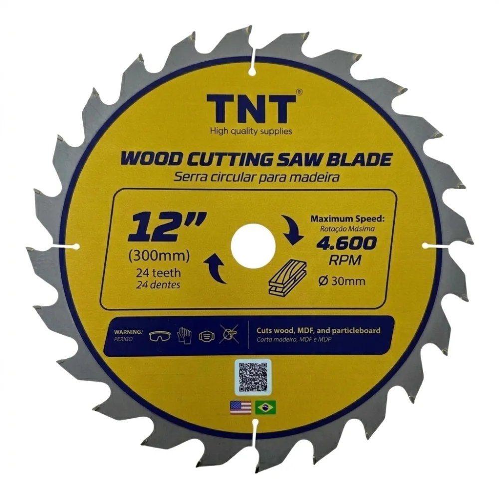 Lamina Serra Circ Yellow Tnt 300 X 30 X 024 D 12