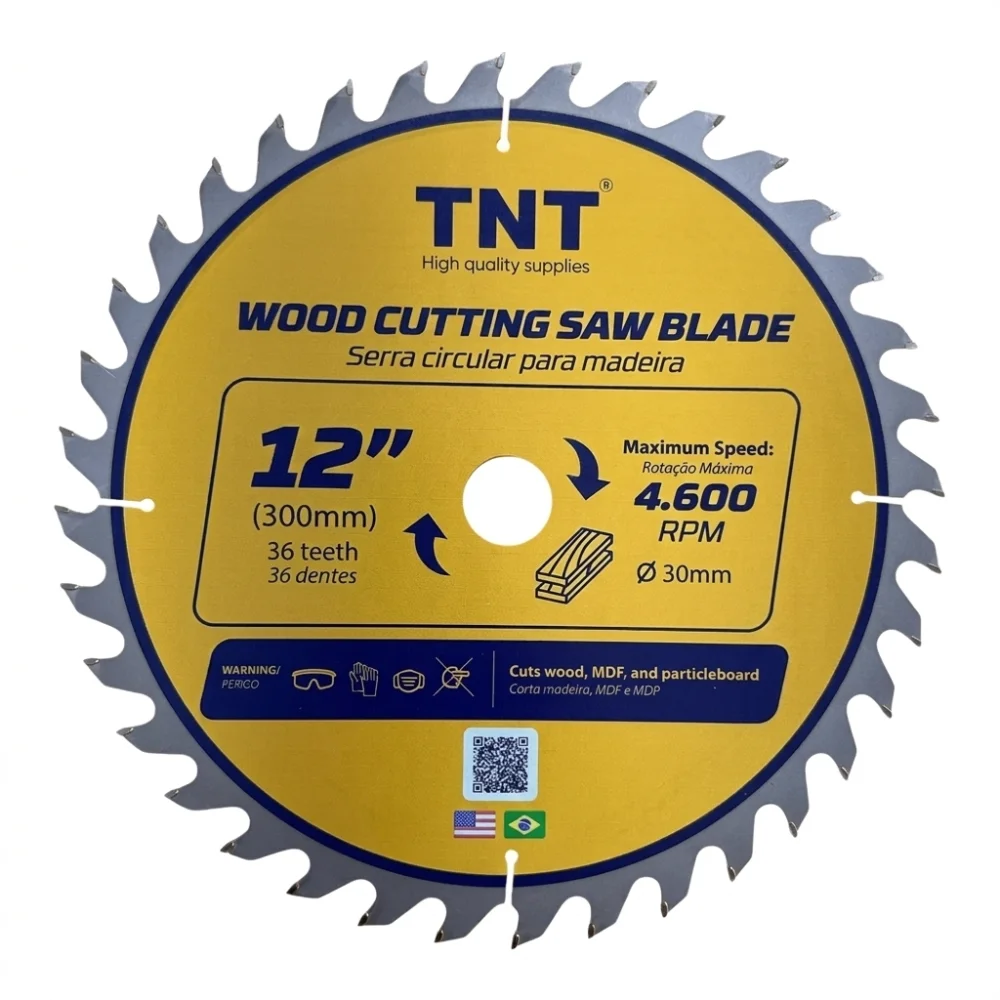 Lamina Serra Circ Yellow Tnt 300 X 30 X 036 D 12