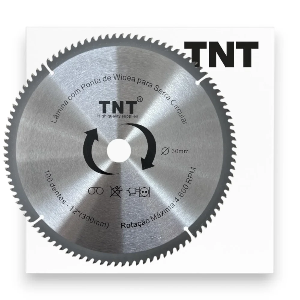 Lâmina Serra Circular Alumínio Tnt 300X30X100 Dentes (12")
