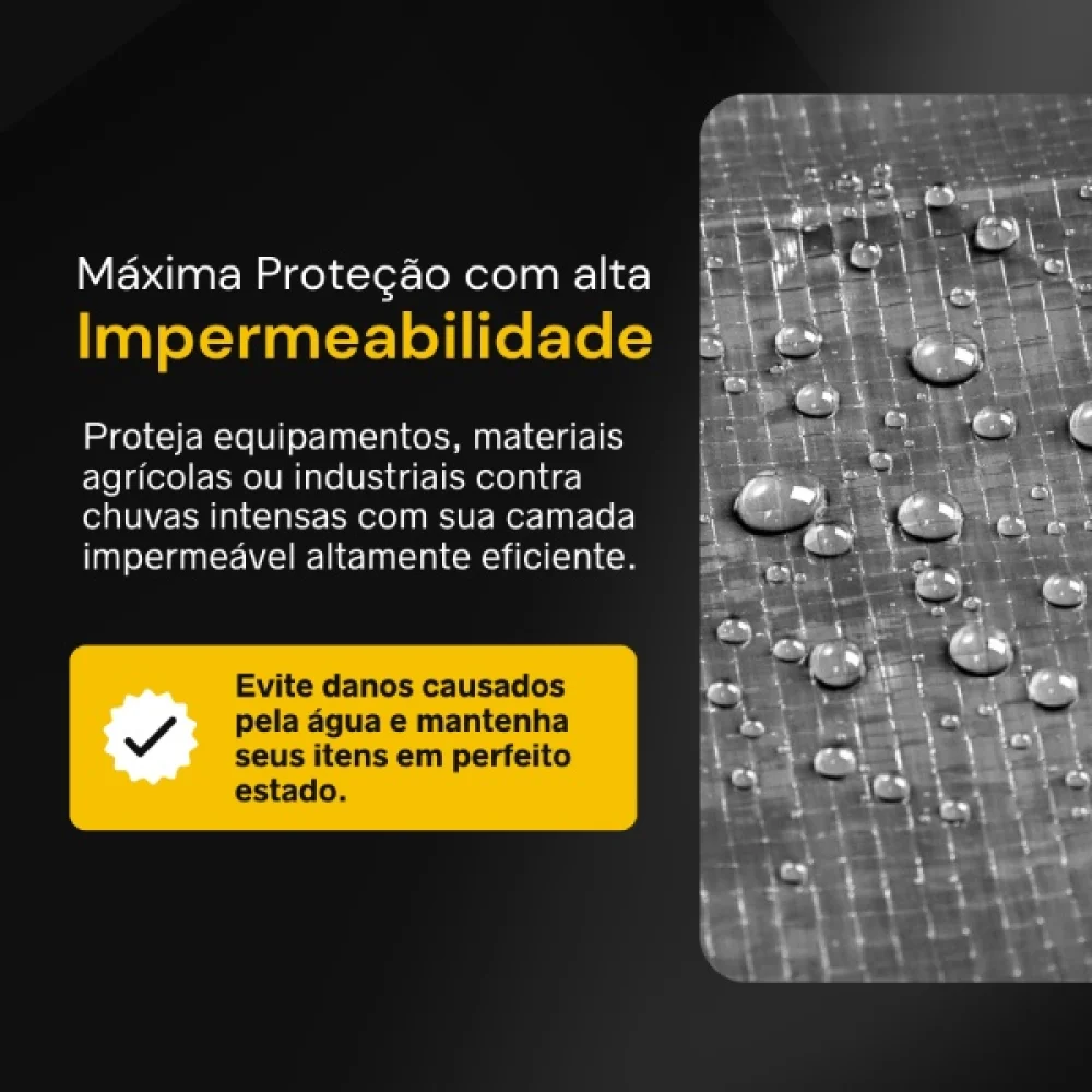 Lona Pronta Tnt Prata/Preta Grossa 300Mic 02X03M