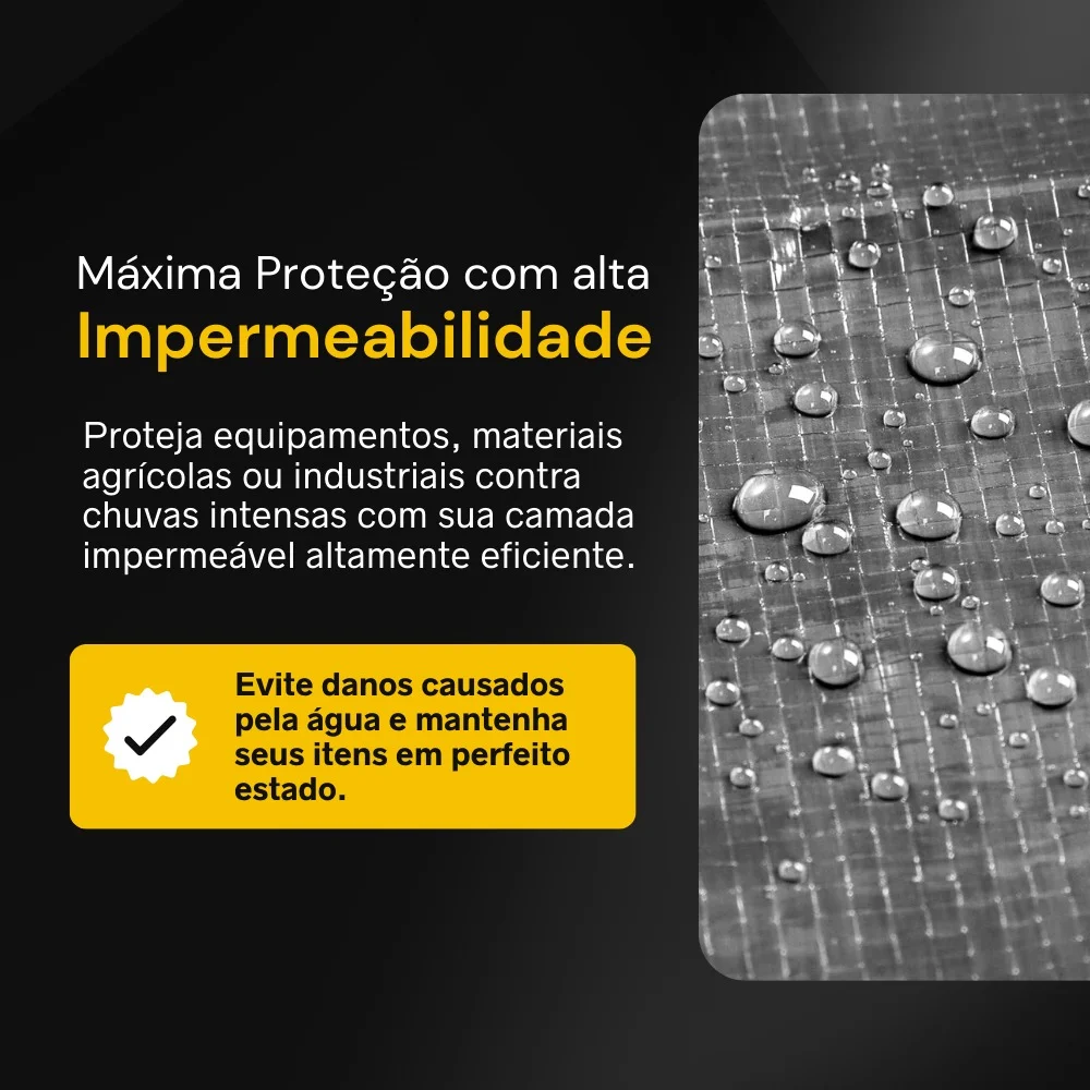 Lona Pronta Tnt Prata/Preta Grossa 300Mic 04X05M