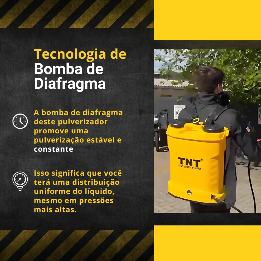 Pulverizador Costal 20L Eletrico Tnt