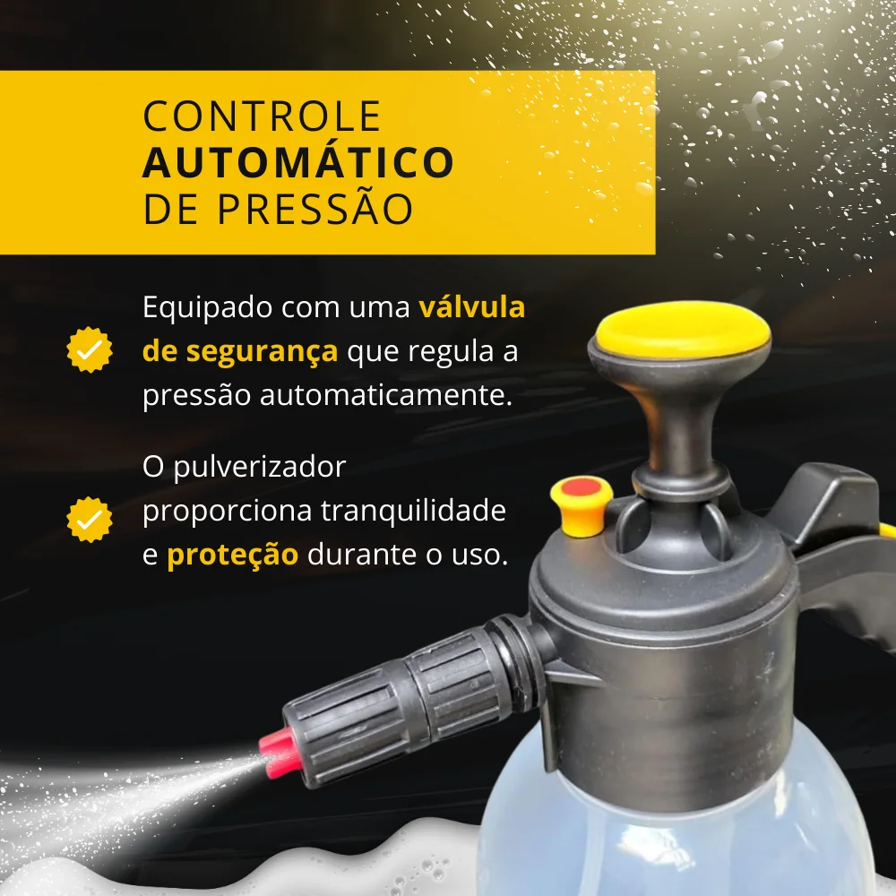 Pulverizador Espuma Snow Foam 2 Litros Compressão Manual Tnt - Água, Químicos e Espuma