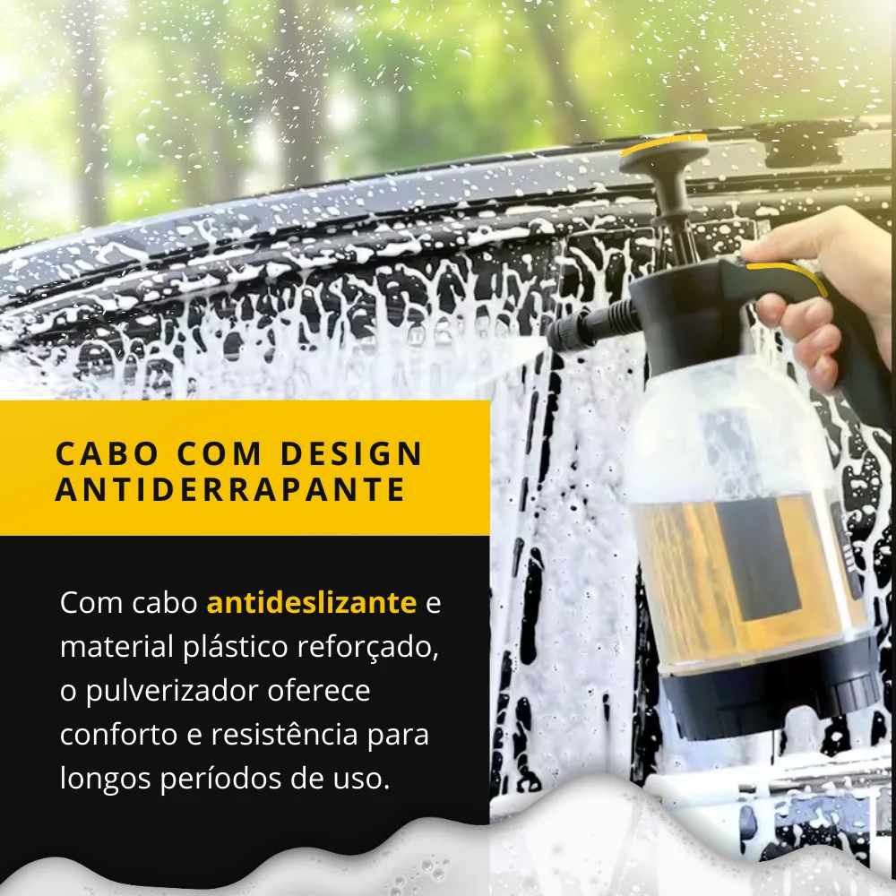 Pulverizador Espuma Snow Foam 2 Litros Compressão Manual Tnt - Água, Químicos e Espuma
