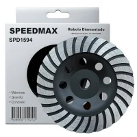 Rebolo Prato Diamantado Speedmax 115Mm Turbo Rosca M14 Rebolo Prato Diamantado Speedmax 115Mm Turbo Rosca M14