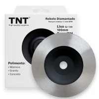 Rebolo Prato Diamantado Tnt 100Mm Grão 120 M14 Rebolo Prato Diamantado Tnt 100Mm Grão 120 M14