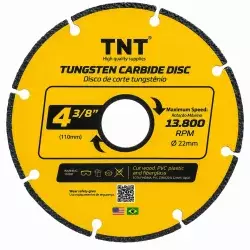 Disco Corte Tungestênio P/Madeira 110Mm