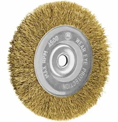 Escova de Aco Tnt Circ.06"X1/2 Furo 1/2