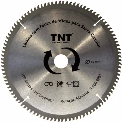 Lamina Serra Circ Aluminio 254 X 30 X 100 D 10