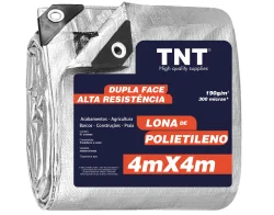 Lona Pronta Tnt Prata/Preta Grossa 300Mic 04X04M
