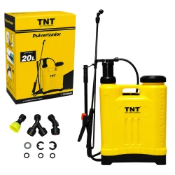 Pulverizador Costal Agrícola Manual 20L Tnt com 3 Bicos Intercambiáveis e Kit Reparo