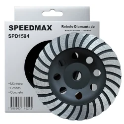 Rebolo Prato Diamantado Speedmax 115Mm Turbo Rosca M14
