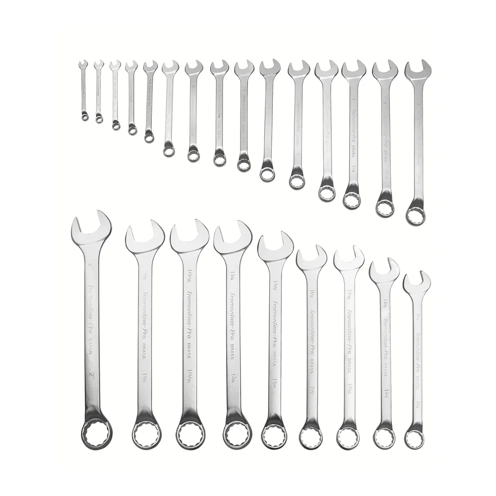 Jogo de Chave Combinada 3/8" a 2" com 25 pçs -Tramontina Pro
