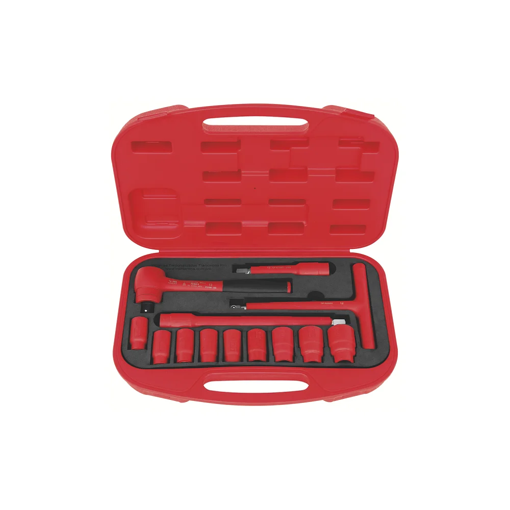 Jogo de Soquete Sextavado VDE 10-24 mm Encaixe 1/2" 13 pçs - Tramontina Pro